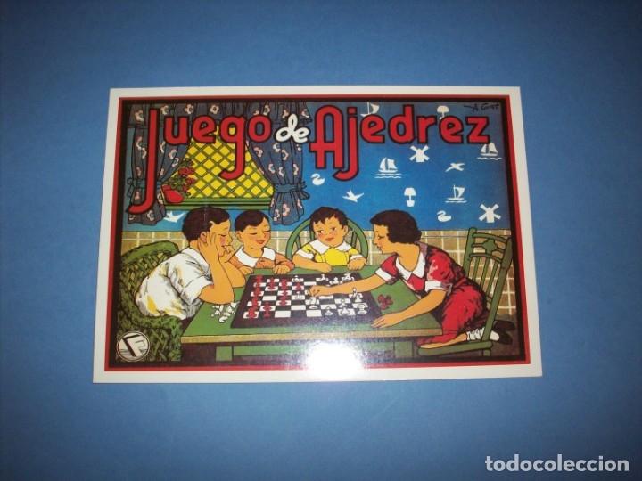 Postales: postal publicitaria juego de ajedrez - Foto 1