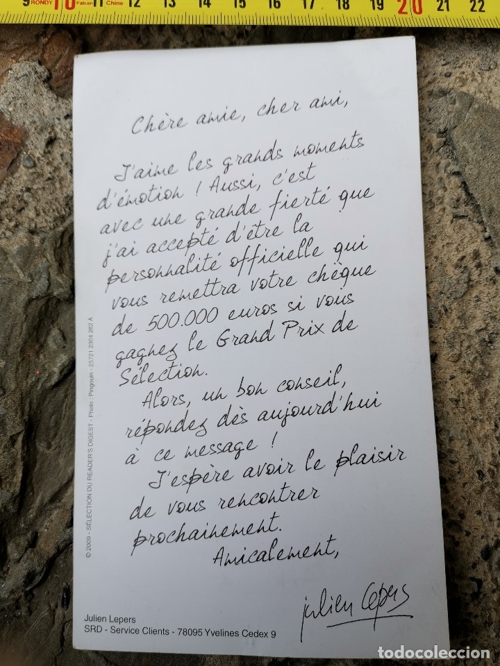 Postales: Postal Francesa Julien Cepers - Foto 3