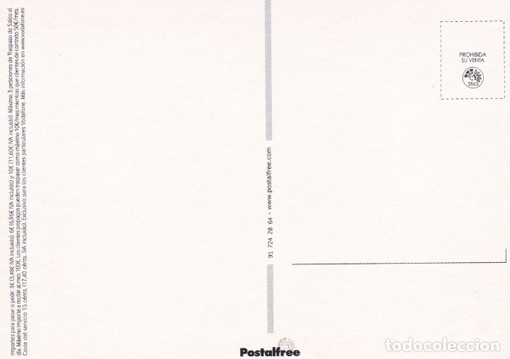 Postales: POSTAL PUBLICITARIA VODAFONE - Foto 2