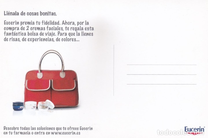 Postales: POSTAL PUBLICITARIA EUCERIN. MARCA DERMO-COSMETICA - Foto 2