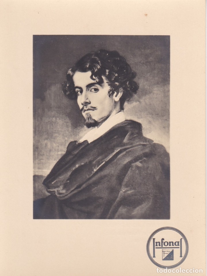 Postales: POSTAL PUBLICITARIA DE INFONAL DEL CUADRO DE GUSTAVO ADOLFO BECQUER DEL PINTOR VALERIANO BECQUER