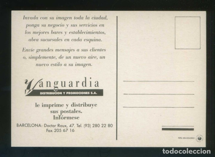 Postales: Barcelona. Publicdad *Vanguardia* Nueva. - Foto 2