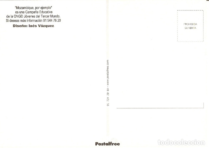 Postales: POSTAL PUBLICITARIA - POSTALFREE - MOZAMBIQUE - Foto 2