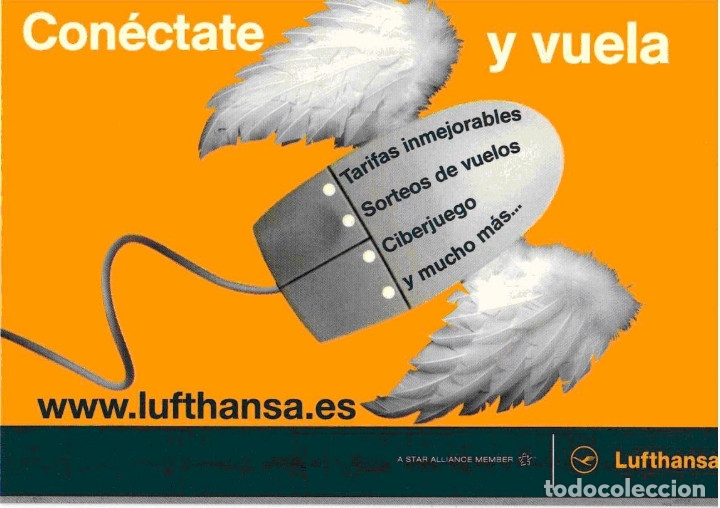 Postales: POSTAL PUBLICITARIA LUFTHANSA - Foto 1