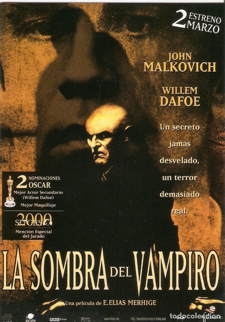 Postales: POSTAL PUBLICITARIA LA SOMBRA DEL VAMPIRO - Foto 1