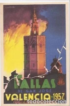 Postales: FALLAS VALENCIA 1957 - Foto 1