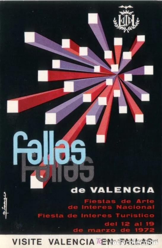 Postales: FALLAS VALENCIA 1972 - Foto 1