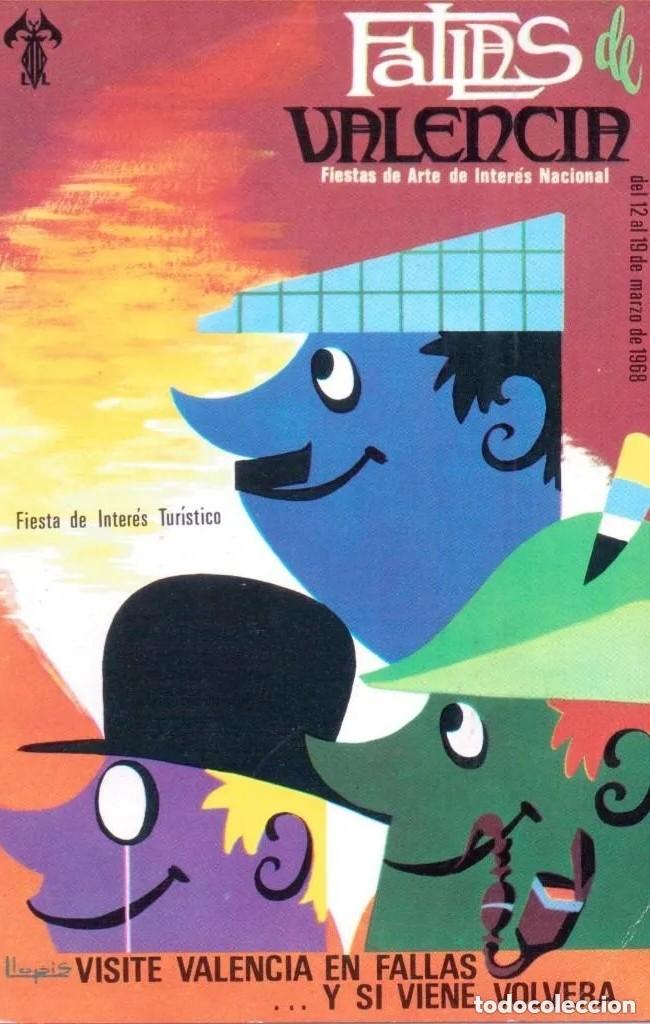 Postales: FALLAS VALENCIA 1968 - Foto 1