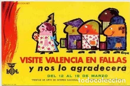 Postales: FALLAS VALENCIA 1966 - Foto 1