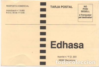 Postales: TARJETA POSTAL. RESPUESTA COMERCIAL. EDITORIAL EDHASA   P-RESP-366