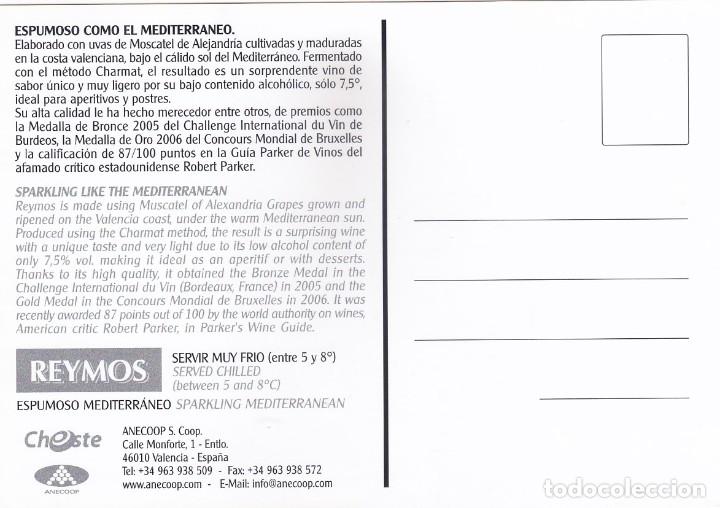 Postales: POSTAL VINO ESPUMOSO REYMOS - Foto 2