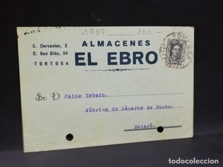 Postales: TARJETA POSTAL PUBLICITARIA. ALMACENES EL EBRO. - Foto 1