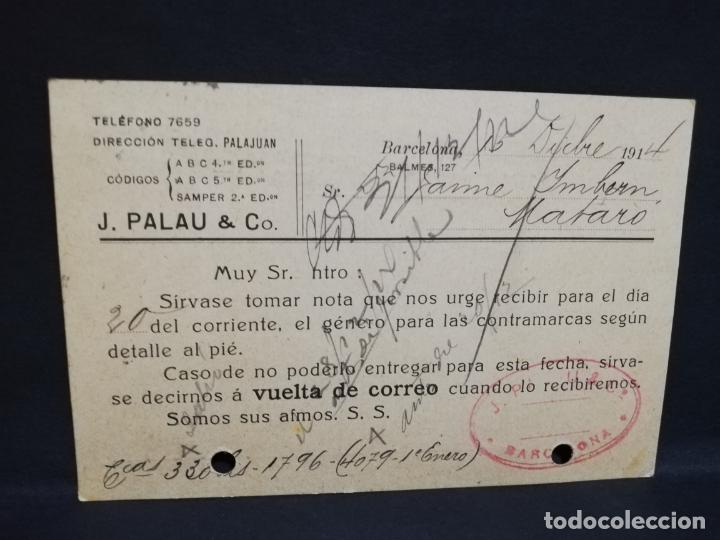 Postales: TARJETA POSTAL PUBLICITARIA. E. PALAU & C&ordm;. - Foto 1