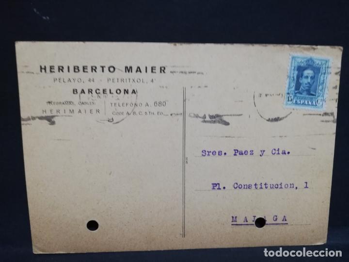Postales: TARJETA POSTAL PUBLICITARIA. HERIBERTO MAIER. BARCELONA.