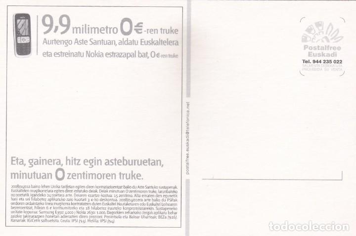 Postales: POSTAL EUSKALTEL. TELEFONO NOKIA (EUSKERA) - POSTALFREE - Foto 2