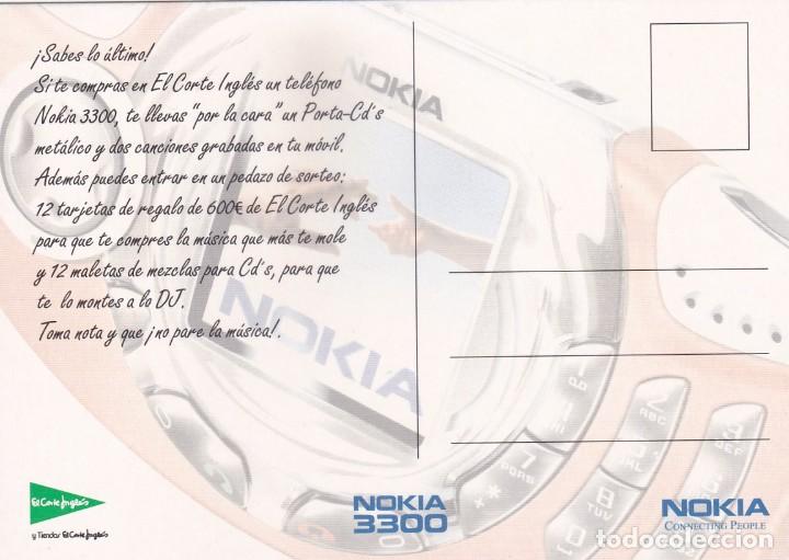 Postales: POSTAL TELEFONO NOKIA 3300. EL CORTE INGLES - Foto 2