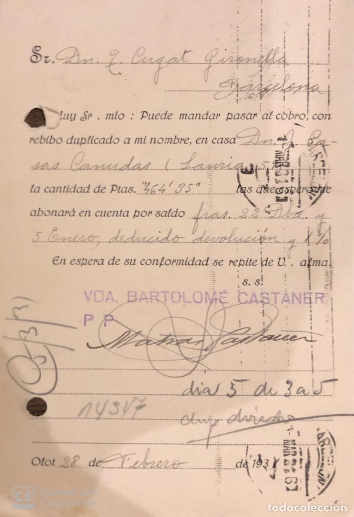 Postales: OLOT. VIUDA DE BARTOLOME CASTA&Ntilde;ER. VER DORSO. - Foto 2