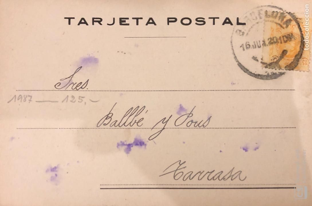 Postales: BARCELONA. E.PALAU & CO. 1920. VER DORSO - Foto 1