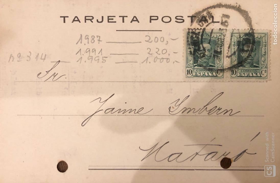 Postales: BARCELONA. PALAU & VENDRELL. 1925. VER DORSO. - Foto 1