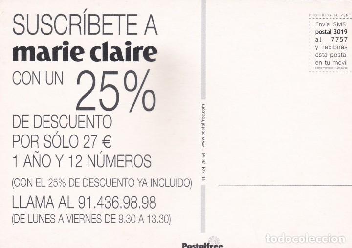 Postales: POSTAL REVISTA MARIE CLAIRE - POSTALFREE - Foto 2