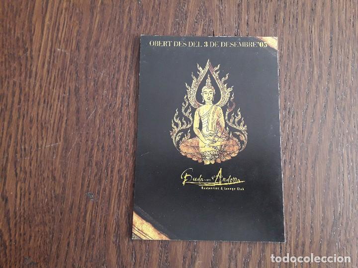 Postales: postal de publicidad, restaurant & lounge club, Buda Andorra.