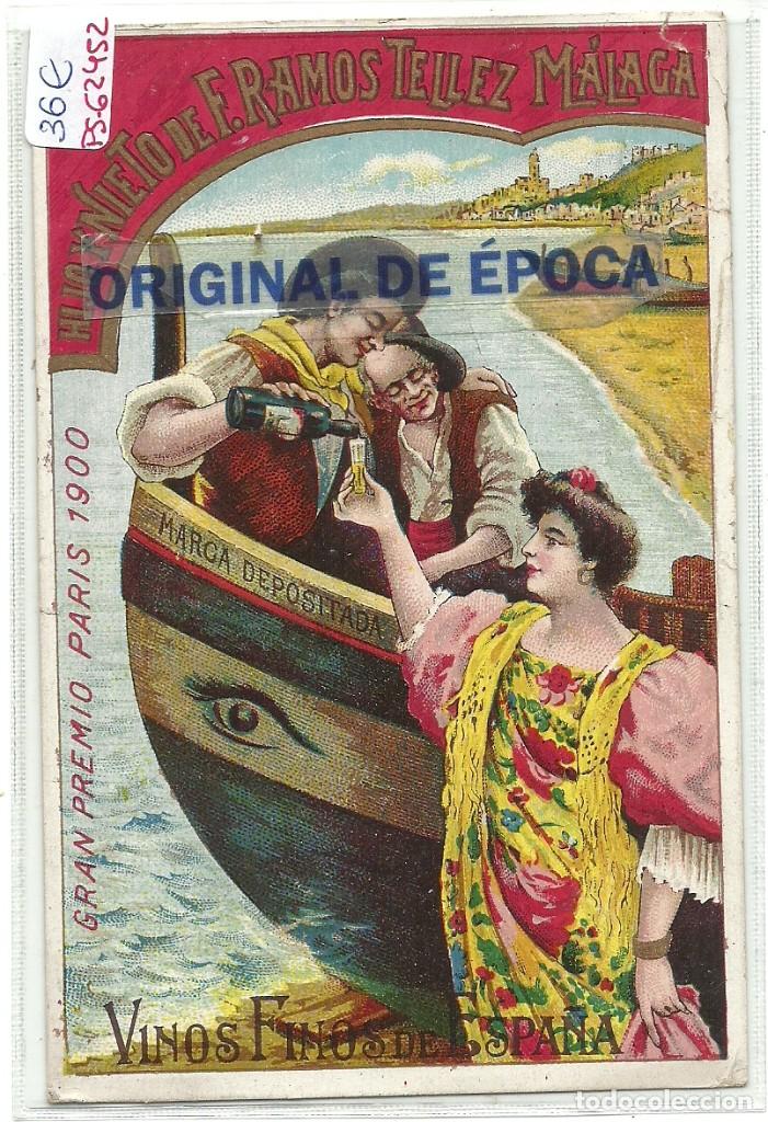 Postales: (PS-62452)POSTAL DE VINOS FINOS DE ESPAÑA-HIJO Y NIETO DE F.RAMOS TELLEZ MALAGA