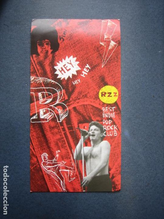 Postales: Postal o Cartelito tem&aacute;tico con publicidad . U2