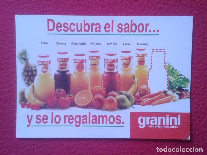 Postales: TARJETA PUBLICITARIA TIPO POSTAL POST CARD GRANINI APROX. 1989 DESCUBRA EL SABOR VER FOTOS Y DESCRIP