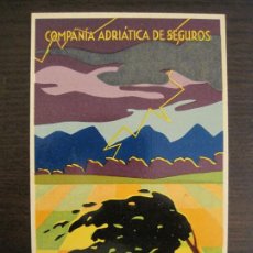 Postales: COMPAÑIA ADRIATICA DE SEGUROS-SEGUROS CONTRA GRANIZO-POSTAL PUBLICIDAD ANTIGUA-(67.906). Lote 194730273
