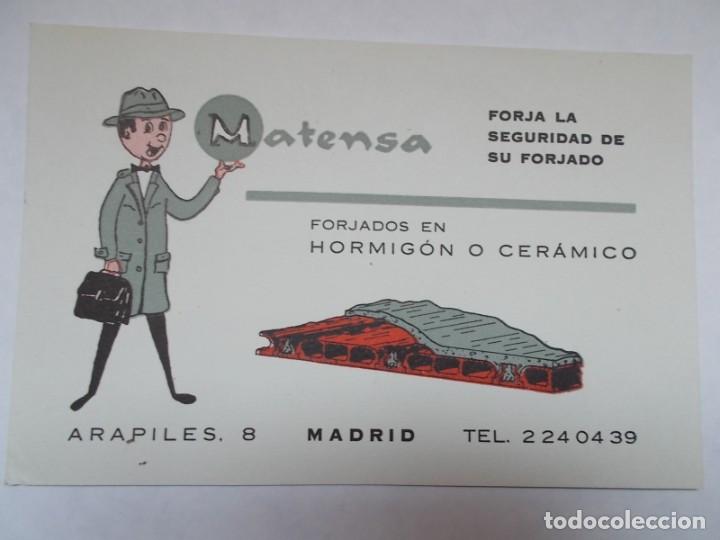 Postais: PUBLICIDAD A&Ntilde;OS 60 MATENSA FORJADOS EN HORMIG&Oacute;N O CER&Aacute;MICO