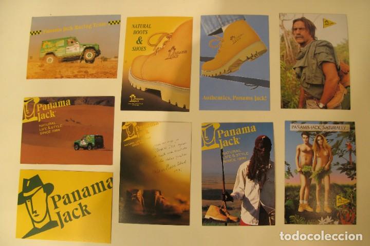 Postales: Lote 9 postales publicitarias Panama Jack - Foto 1