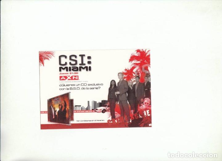 Postales: POSTALFREE. POSTAL CSI: MIAMI. - Foto 1