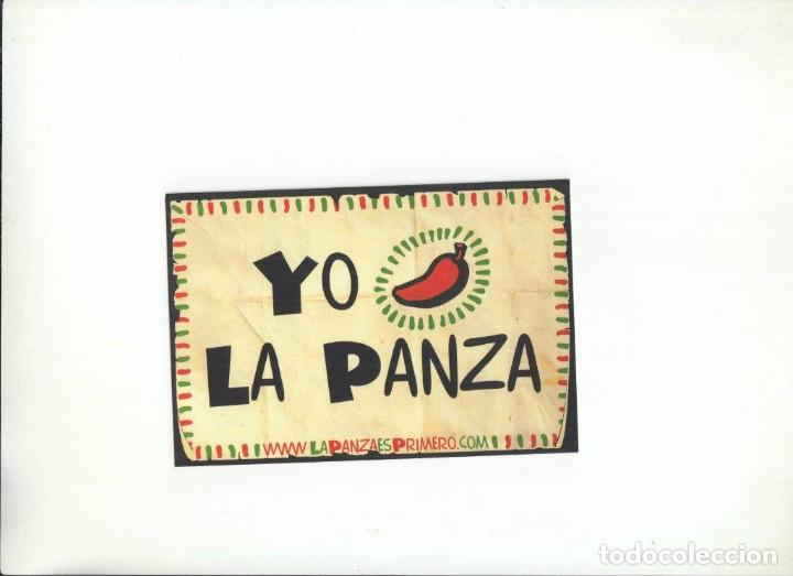 Postales: POSTAL YO LA PANZA. LOS BUENOS CHICHES HACEN RICA SALSA.