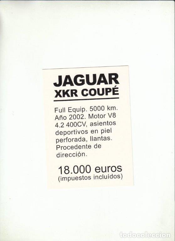 Postales: POSTALFREE. POSTAL JAGUAR XKR COUPE. LAS ROZAS VILLAGE.