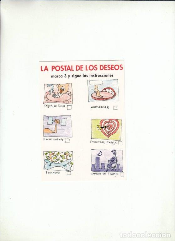 Postales: POSTALFREE. LA POSTAL DE LOS DESEOS. JAVIER ANGULO. - Foto 1
