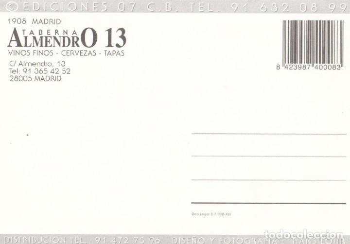 Postales: POSTAL TABERNA ALMENDRO. MADRID. CL. ALMENDRO N&ordm; 13. - Foto 2