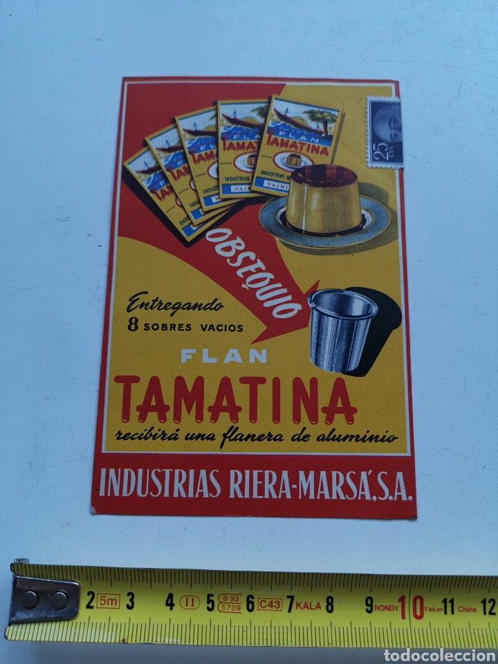 Postales: Postal de propaganda de Flan Tamatina - Foto 1