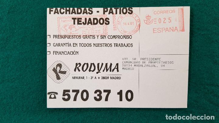 Postales: POSTAL PUBLICIDAD RODYMA RESTAURACION DE EDIFICIOS (MADRID) - Foto 2
