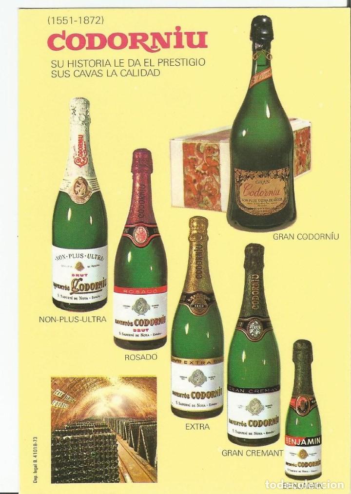 Postales: LOTE DE 8 POSTALES TEMATICAS DE LAS BODEGAS CAVA CODORNIU. A&Ntilde;O 1971 - Foto 1