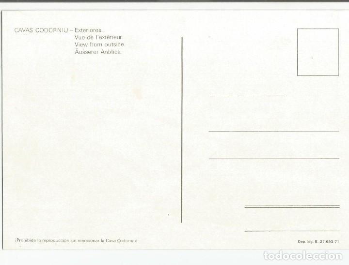 Postales: LOTE DE 8 POSTALES TEMATICAS DE LAS BODEGAS CAVA CODORNIU. A&Ntilde;O 1971 - Foto 3