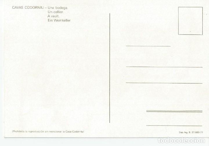 Postales: LOTE DE 8 POSTALES TEMATICAS DE LAS BODEGAS CAVA CODORNIU. A&Ntilde;O 1971 - Foto 11