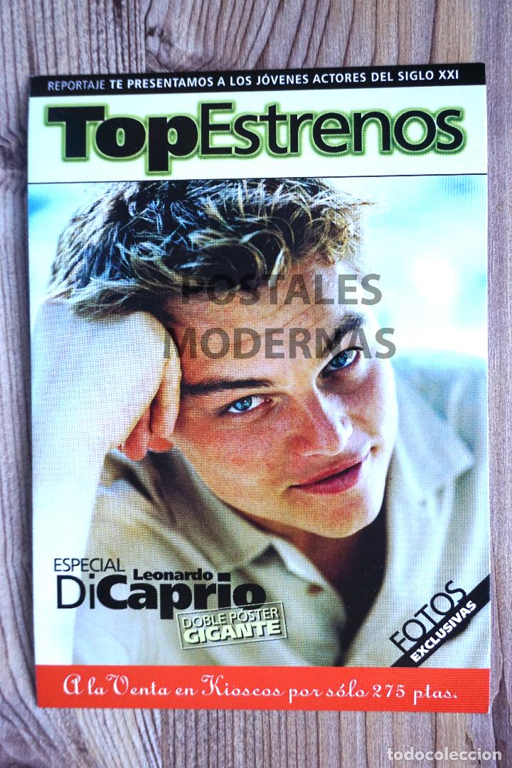 Postales: POSTAL TOP ESTRENOS. LEONARDO DI CAPRIO. A&Ntilde;O 2000 - Foto 1