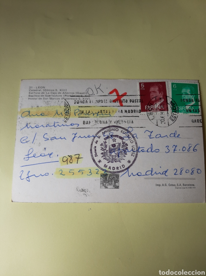 Postales: Programa tarde Postal Leon 1 985 - Foto 1