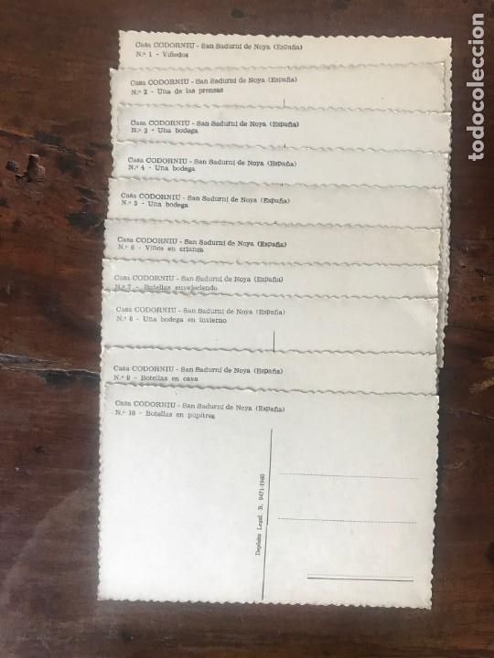 Postales: COLECCI&Oacute;N DE 1O POSTALES DE LA CASA CODORNIU A&Ntilde;O 1960 - Foto 10
