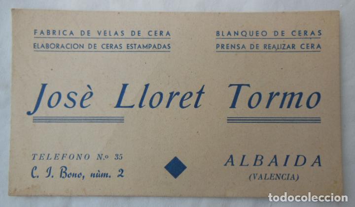Cartoline: JOS&Eacute; LLORET TORMO. Albaida.
