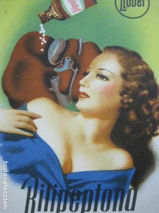 Postales: FARMACIA-BILIPEPTONA-LLOBET-PUBLICIDAD ANTIGUA-VER FOTOS-(V-21.023)