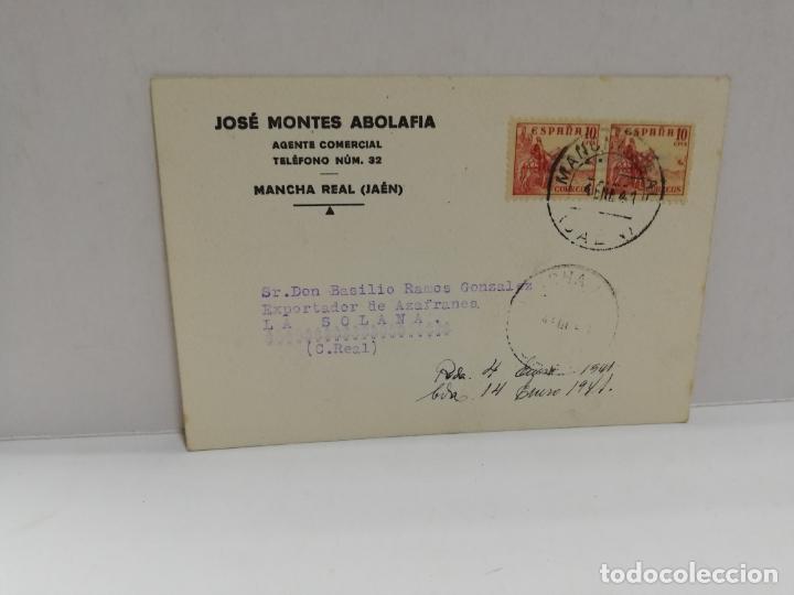 Cartes Postales: TARJETA POSTAL PUBLICITARIA. JOSE MONTES ABOLAFIA. MANCHA REAL, JAEN.