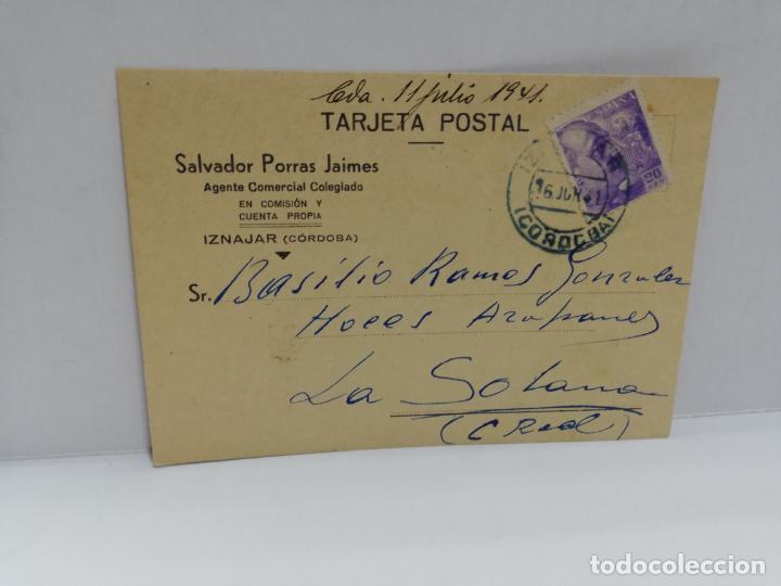 Cartes Postales: TARJETA POSTAL PUBLICITARIA. SALVADOR PORRAS JAIMES. AGENTE COMERCIAL COLEGIADO.