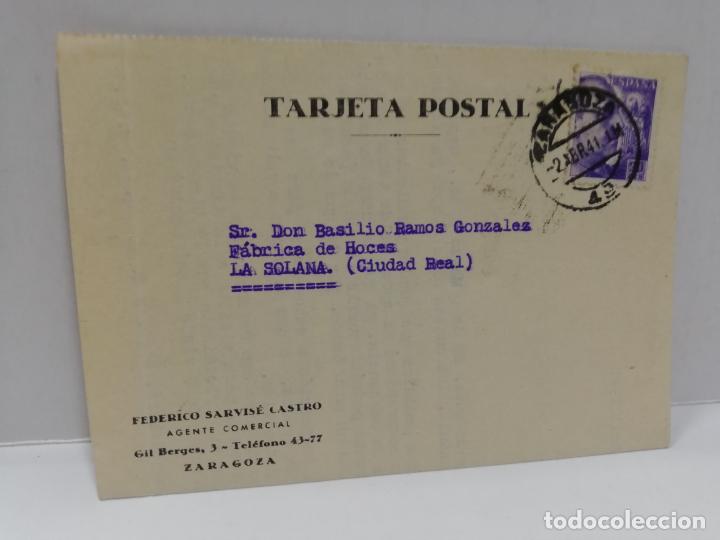 Cartes Postales: TARJETA POSTAL PUBLICITARIA. FEDERICO SARVISE CASTRO. AGENTE COMERCIAL.