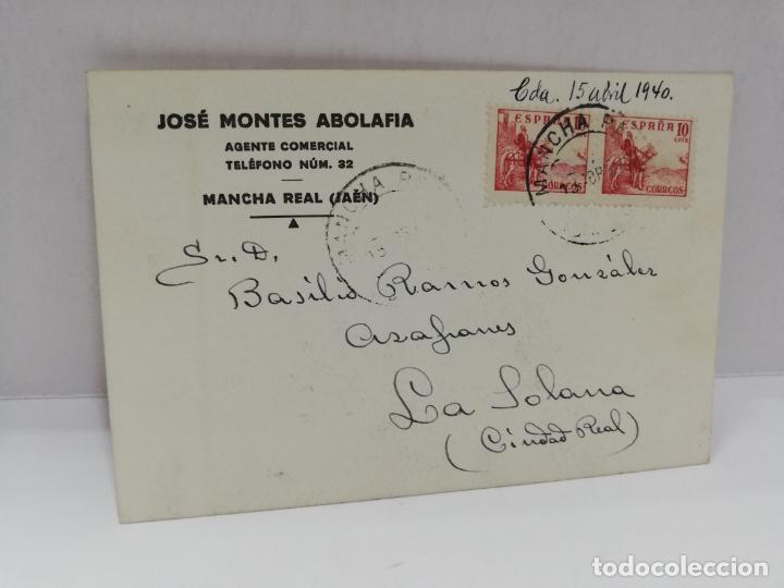 Postcards: TARJETA POSTAL PUBLICITARIA. JOSE MONTES ABOLAFIA. MANCHA REAL, JAEN.